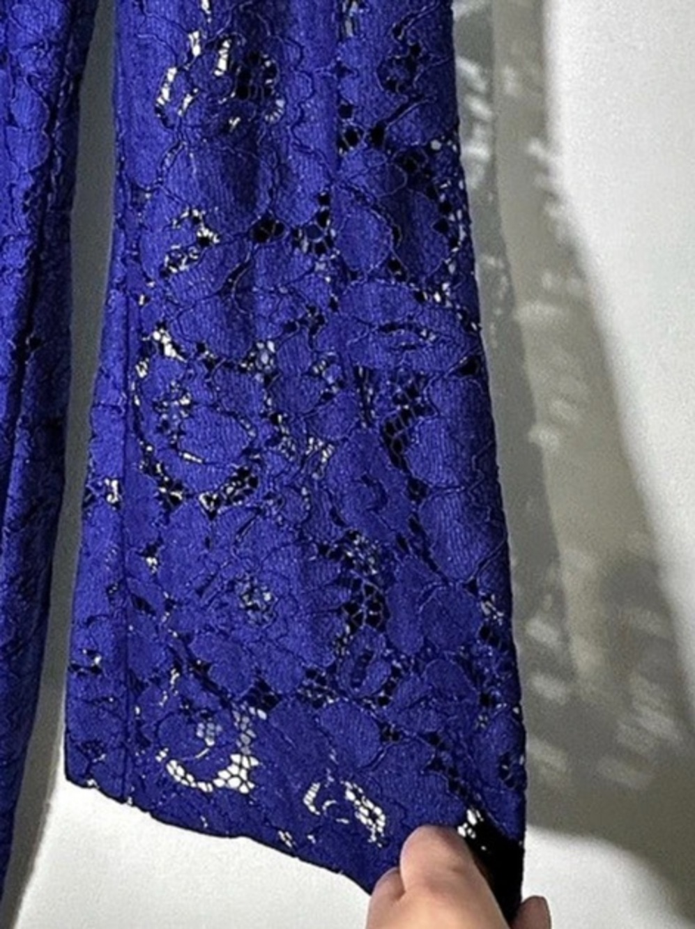 Lauren Ralph Lauren Cobalt Blue Floral Lace Sheath Dress Size 8 - Picture 9 of 15